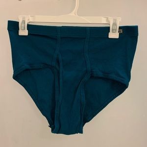 Hanes Tagless Briefs. Dark Teal.